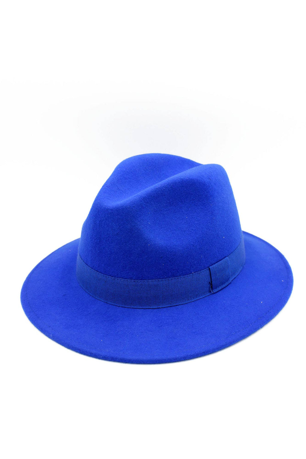 Chapeau Fedora en laine Waterproof Crushable avec ruban: Marine / 58