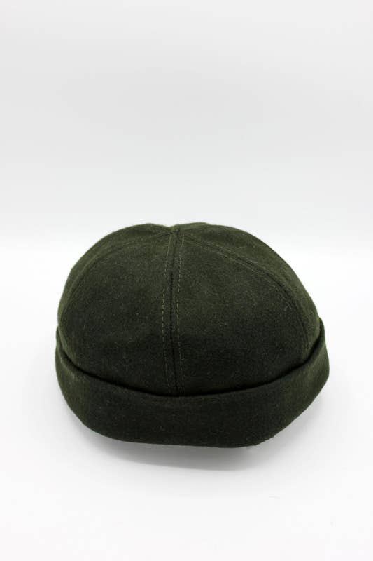 Bonnet Miki Docker en laine: Noir