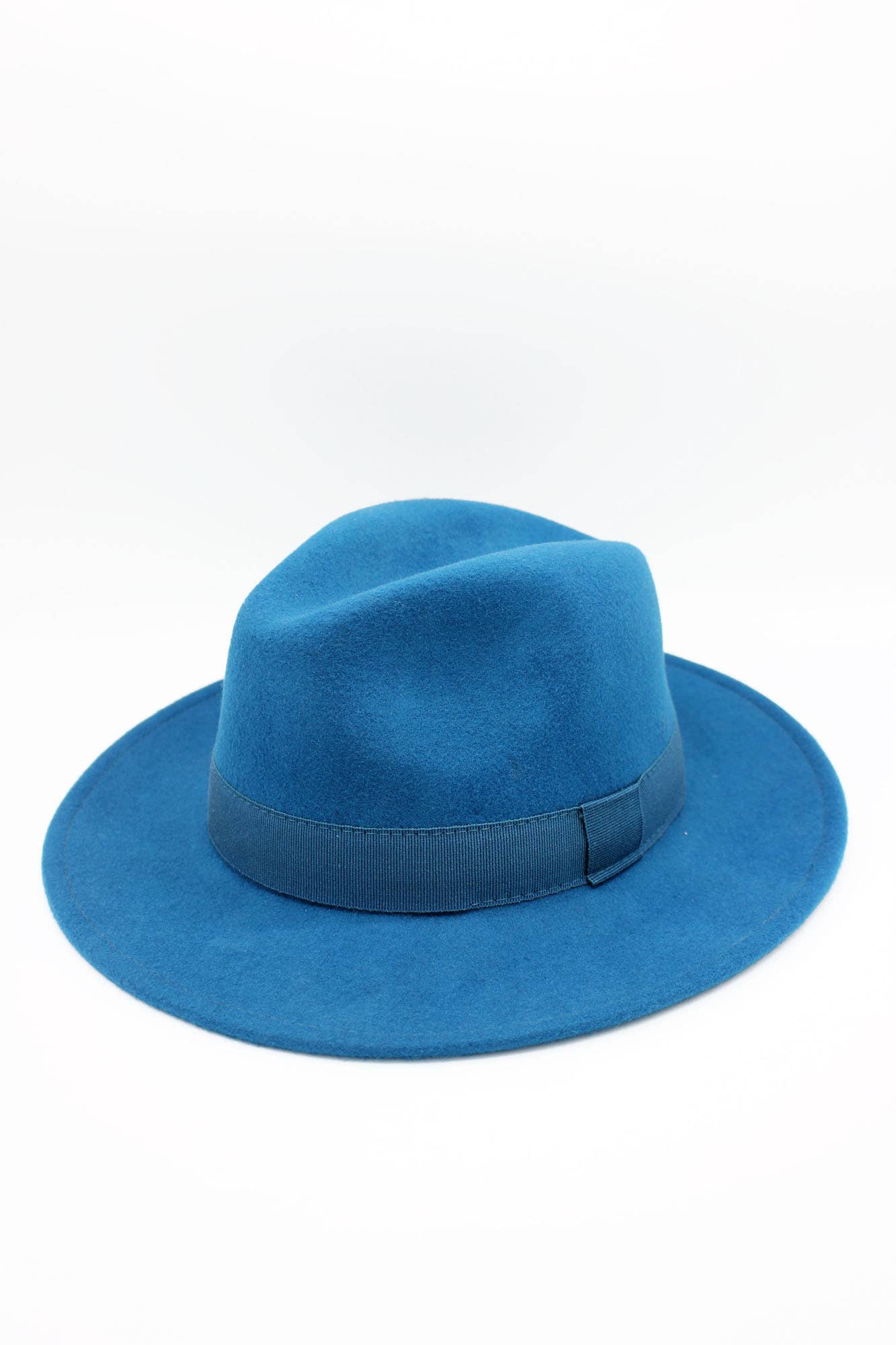 Chapeau Fedora en laine Waterproof Crushable avec ruban: Marine / 58