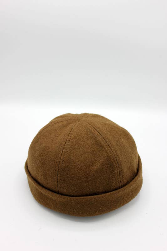 Bonnet Miki Docker en laine: Camel Clair