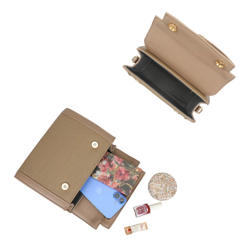 Sac à main Clémence Marron