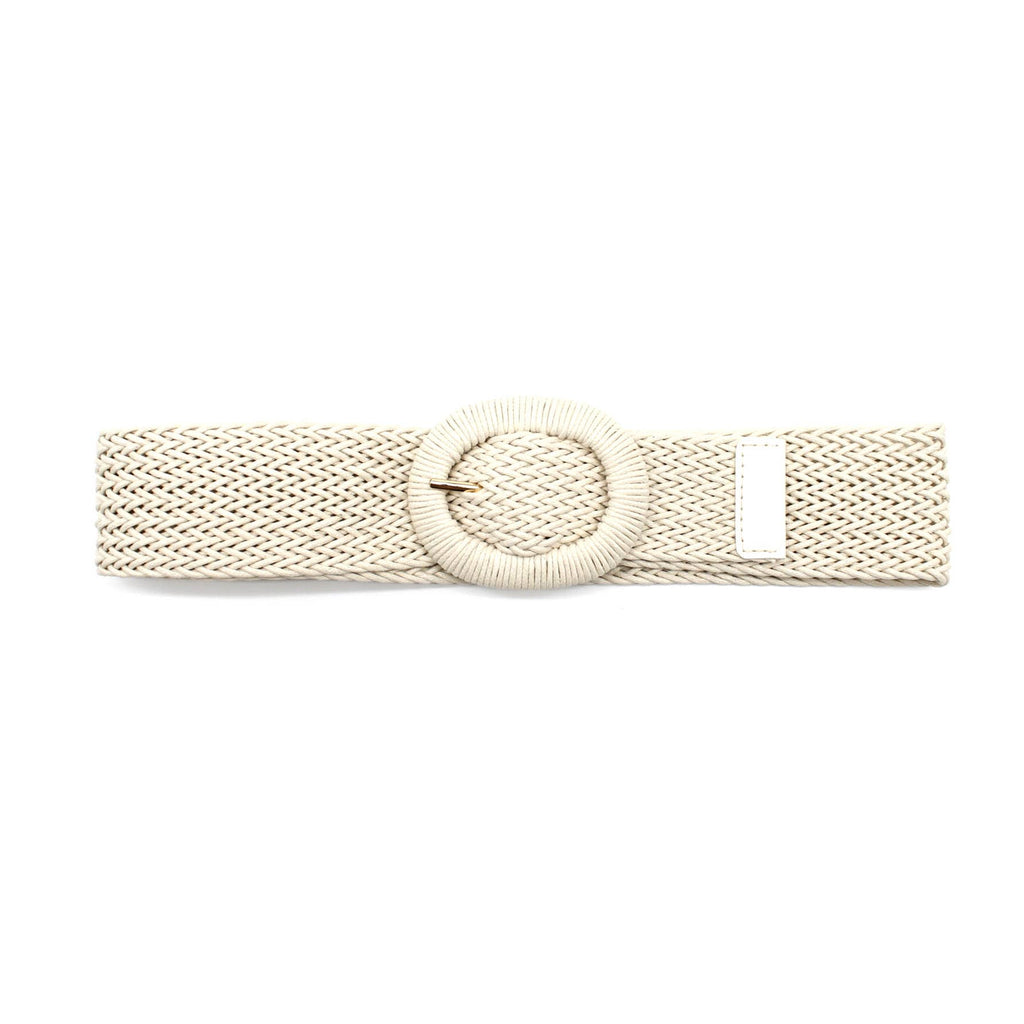 Ceinture Tressée Intemporelle: Beige