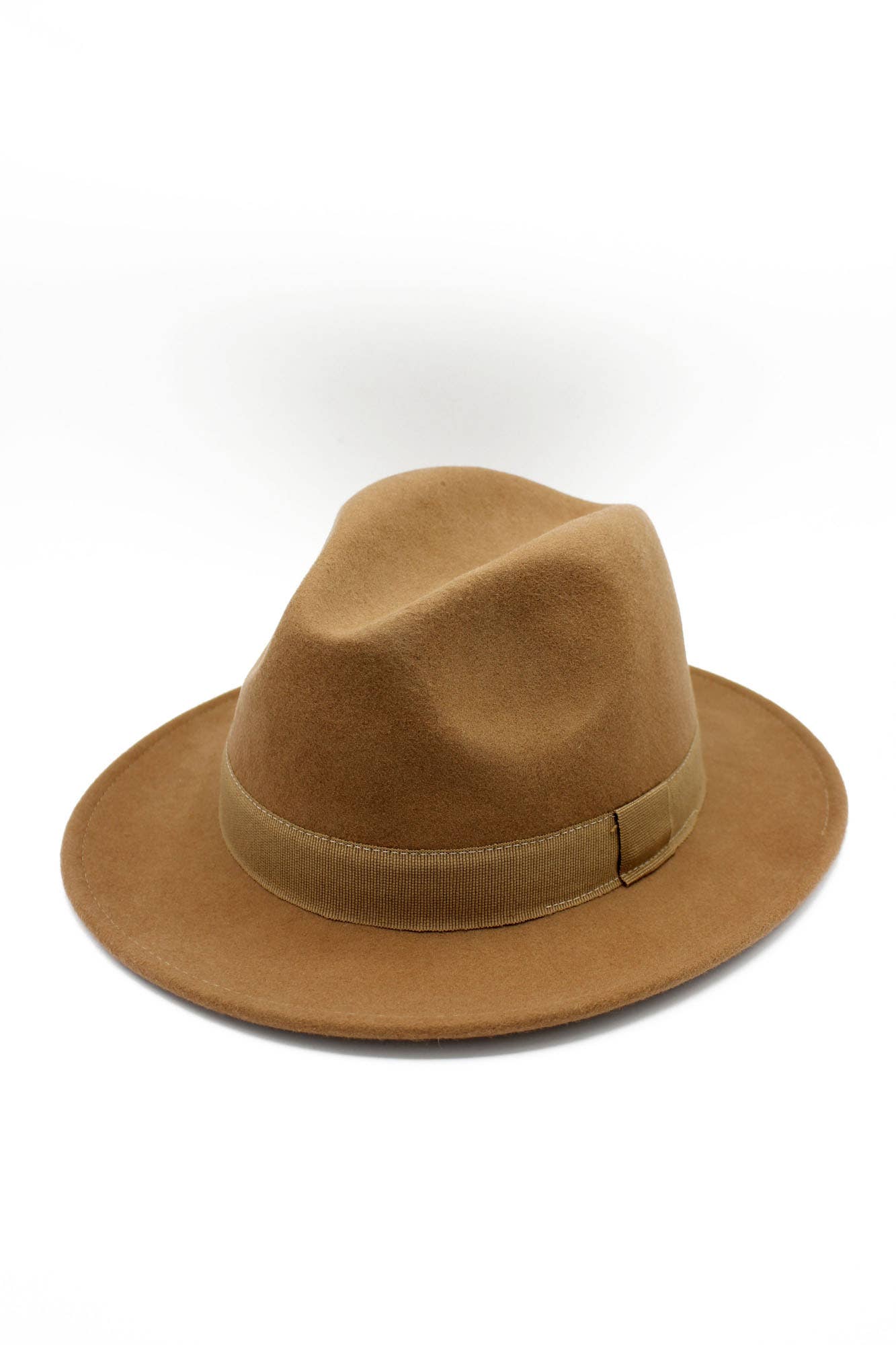 Chapeau Fedora en laine Waterproof Crushable avec ruban: Marine / 58