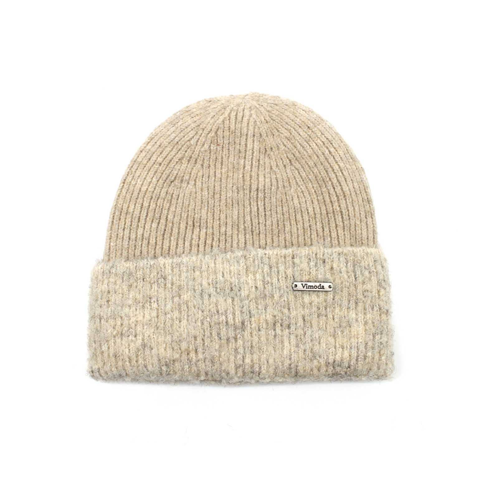 BONNET Bonnet en Maille Soufflée : BEIGE