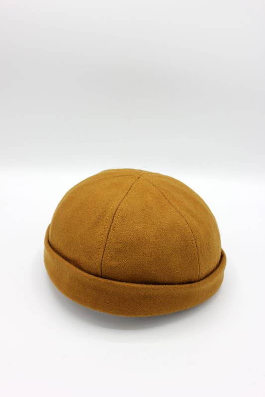 Bonnet Miki Docker en laine: Camel Clair