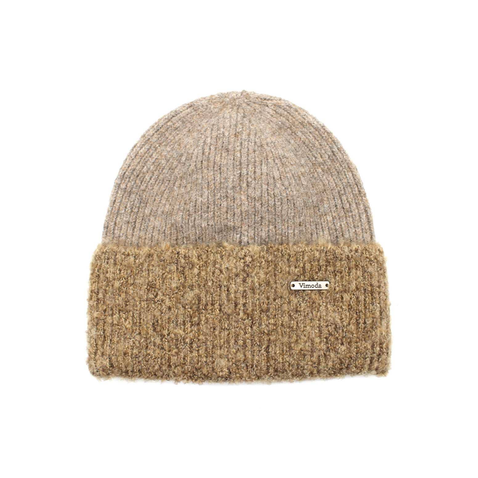 BONNET Bonnet en Maille Soufflée : BEIGE