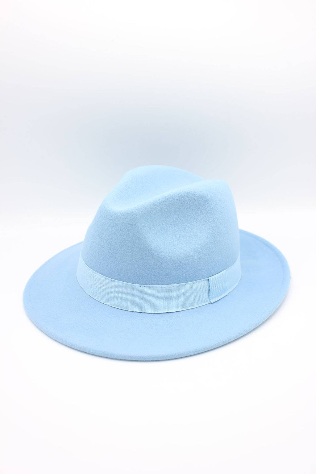 Chapeau Fedora en laine Waterproof Crushable avec ruban: Marine / 58