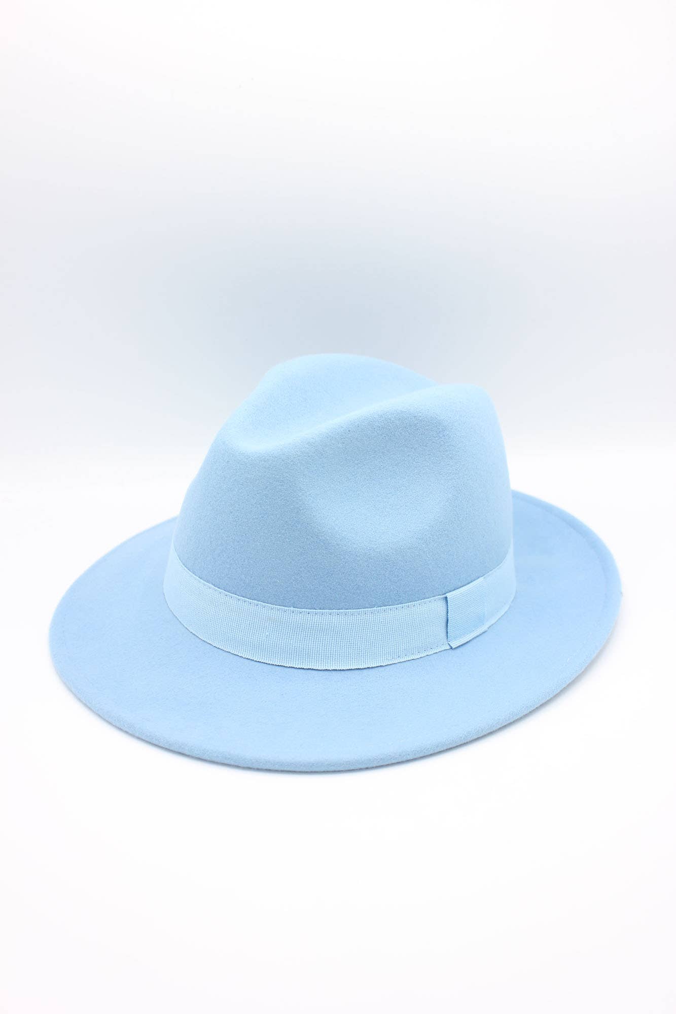 Chapeau Fedora en laine Waterproof Crushable avec ruban: Marine / 58