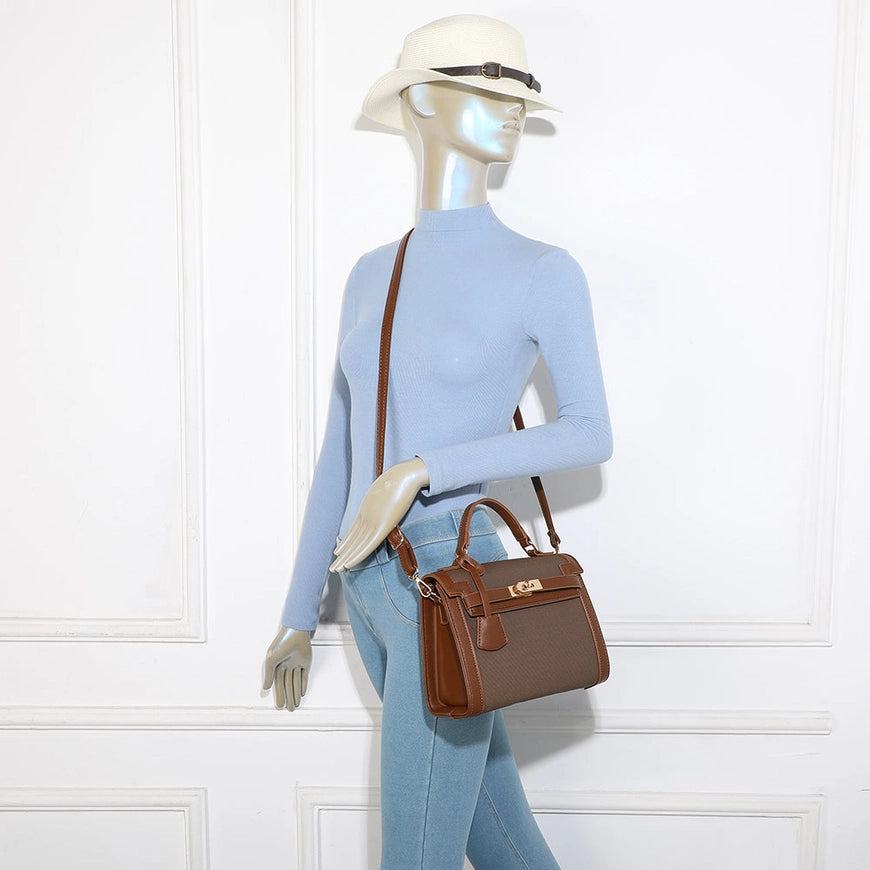 Sac à main Clémence Marron